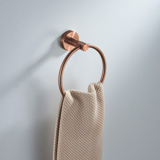 REA Kúpeľňový vešiak Ring 6610 Brush Copper REA-98010