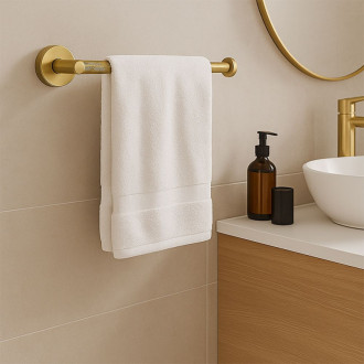 REA Kúpeľňový vešiak 6610a Modern Brush Gold REA-98015
