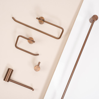 REA Držiak na toaletný papier 9711 Prism Brush Copper REA-98022