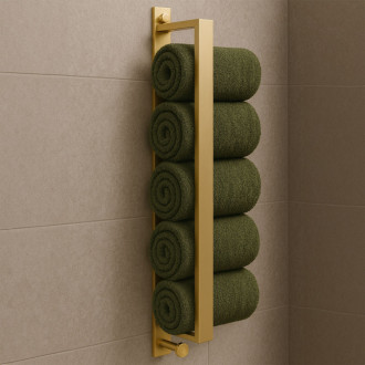 REA Kúpeľňový vešiak Brush Gold REA-98026