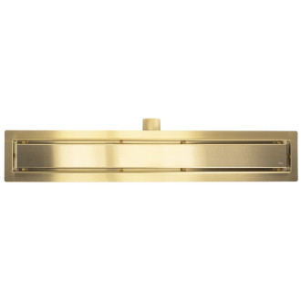 Odtokový žľab Rea Neox brush gold 80