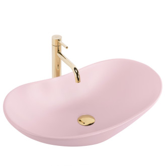 Umývadlo na dosku REA ROYAL Powder Pink Matt