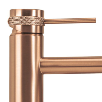 Umývadlová batéria REA Lungo Grip- brúsené Copper, nízka