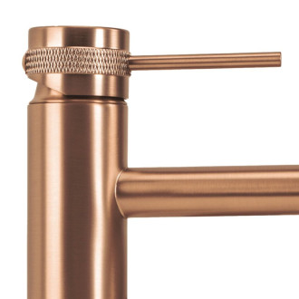 Umývadlová batéria REA Lungo Grip- brúsené Copper, nízka
