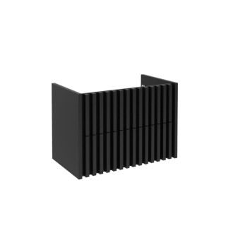 Kúpeľňová skrinka pod umývadlo SAT Delano 80x56x45 cm čierna DELANO80ZCDE