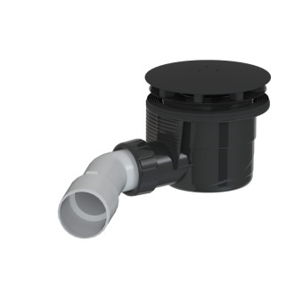 Vaničkový sifón MULTI 90 x 40/50mm čierny E90KOBL