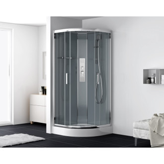 Sprchový box štvrťkruh 90x90 cm SAT SATBOXS90CRT