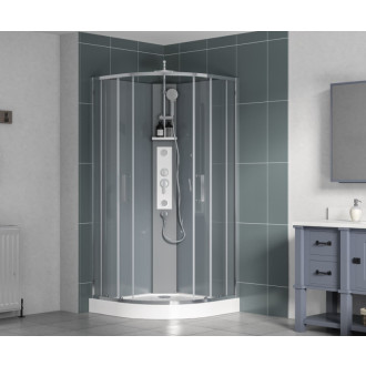 Sprchový box štvrťkruh 90x90 cm SAT SAT Project SATPROBOXS90CRT