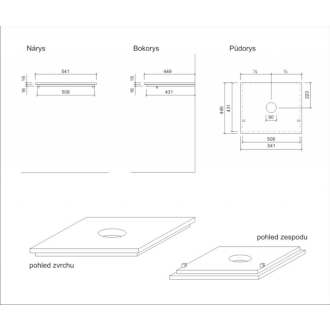 VARIO skrinka pod umývadlo 60 cm biela VARIODESK60ZBIBL
