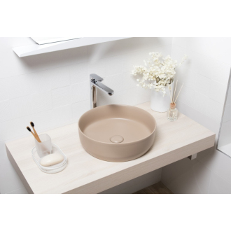 INFINITIO umývadlo na dosku, zelená mat 39x39cm SATINF3939LBRM
