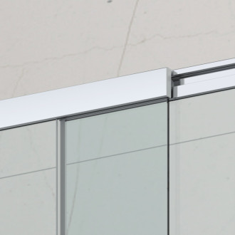 Vaňová zástena SAT Vision 140x120 cm chróm SATVZVI120CRT