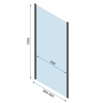 REA Rohová sprchová kabína Rapid Fold KPL-09898
