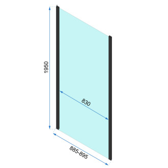 REA Rohový sprchovací kút Rapid Slide KPL-09862 KPL-09862