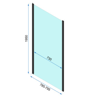 REA Sprchovací kút Rapid Fold KPL-09906 KPL-09906