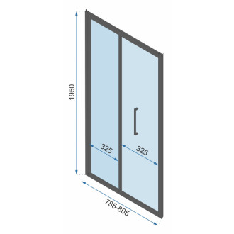 REA Sprchovací kút Rapid Fold KPL-09912