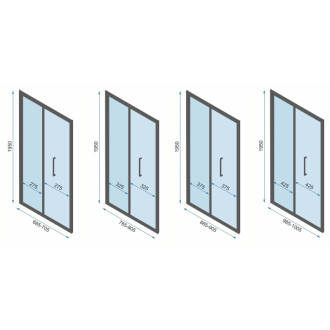 REA Sprchovací kút Rapid Fold KPL-09913