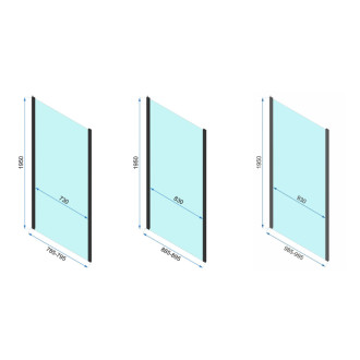 REA Sprchovací kút Rapid Fold KPL-09914