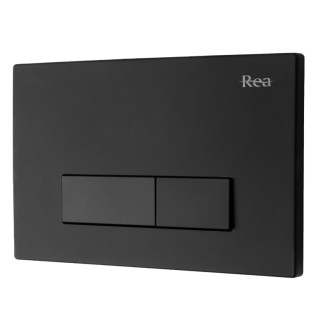 REA Podomietkový WC systém + tlačidlá - H čierny KPL-90006