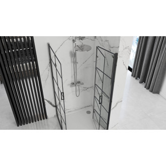 REA Sprchová kabína Molier Black Double 80x90 KPL-K1011
