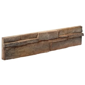 Obklad Stones Bedrock brown 11,7x55 cm reliéfny BEDROCKBR