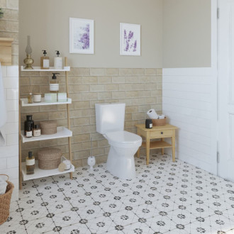 Obklad Ribesalbes Chic Colors blanco 10x20 cm lesk CHICC1344