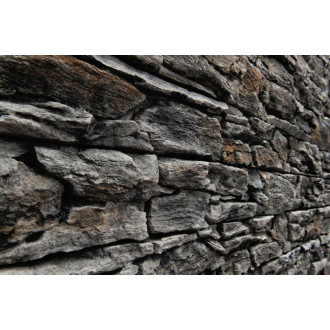 Obklad Vaspo skala zvrásnená antracit 10,8x40 cm reliéfny V55204