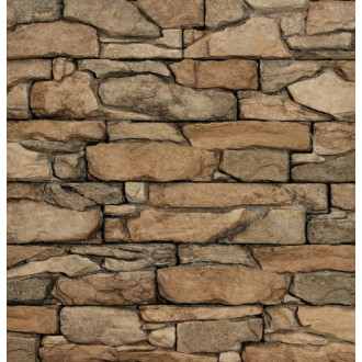 Obklad Vaspo skala vršatec hnedá 10,7x36 cm reliéfna V55700