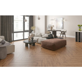 Dlažba Fineza Valley brown 15x90 cm mat VALLEY159BR