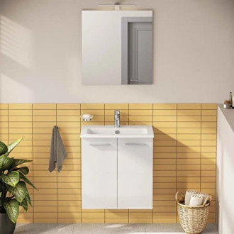 Set Mia um+skr+zrc+osv 60cm biela MIASETFP60B flatpack