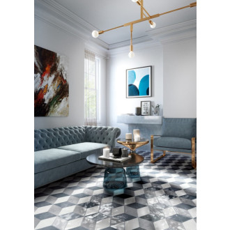 Obklad Cir Materia Prima navy 13,7x24 cm lesk 1069793