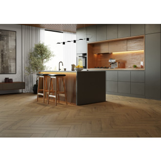 Dlažba Fineza Salem hnedá 15,5x62 cm mat SALEM156BR