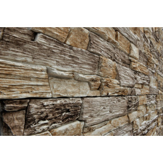 Obklad Vaspo bridlica hradná béžovohnedá 14,5x37 cm reliéfna V52302