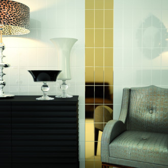 Obklad Ribesalbes Chic Colors blanco 10x30 cm lesk CHICC0706