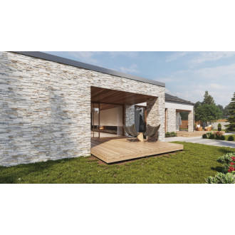 Obklad Stones Patan soft grey 38,5x10 cm reliéfny PATANSOGR