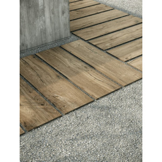 Dlažba Dom Signature Wood taupe 20x120 cm mat DSW1240SA