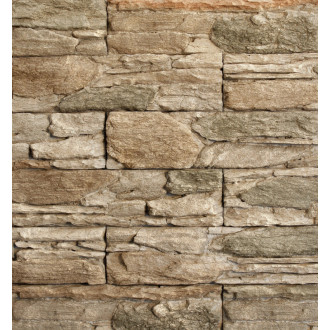 Obklad Vaspo skala zvrásnená hnedastý melír 10,8x40 cm reliéfny V55200