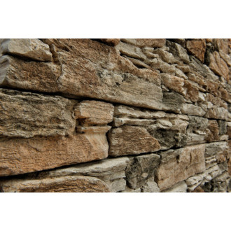 Obklad Vaspo skala zvrásnená hnedastý melír 10,8x40 cm reliéfny V55200