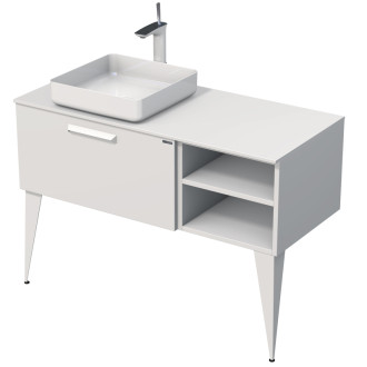 LUXE um.skř.s desk 110 biel.mat/krión L,32 LUXE110LBMBU32