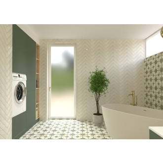 Obklad Ribesalbes Ocean ivory 7,5x30 cm lesk OCEAN2674