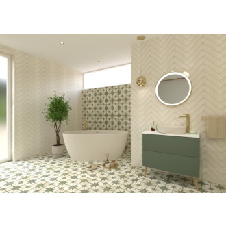 Obklad Ribesalbes Ocean ivory 7,5x30 cm lesk OCEAN2674