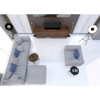 Dlažba Fineza Snow white 60x60 cm SNOW60POL