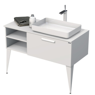LUXE um.skř.s dosk 110 biel.mat/krión P,50 LUXE110PBMBU50