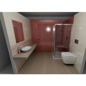 Obklad Ragno Frame plum 25x76 cm lesk FRR4YD