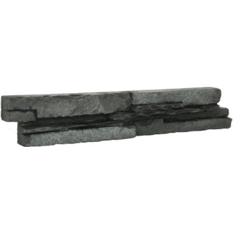 Obklad Vaspo kameň považovaný čierna 6,7x37,5 cm reliéfne V53201