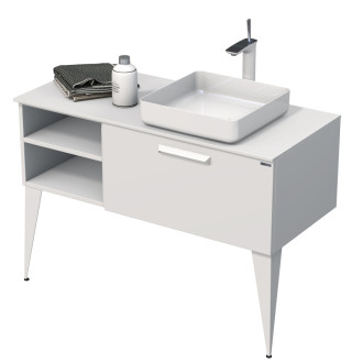 LUXE um.skř.s dosk 110 biel.mat/krión P,32 LUXE110PBMBU32