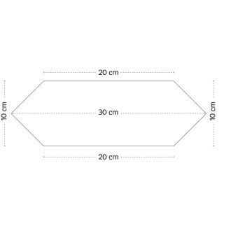 Obklad Ribesalbes Picket green 10x30 cm lesk PICKET2826
