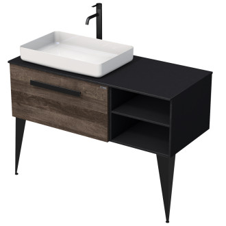 LUXE um.skr.s dosk 110 č.br/dr.lesk L,50 LUXE110LCDLBU50
