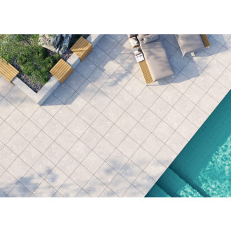 Dlažba Rako Castone Outdoor Cement 60x60 cm mat DAR66856.1