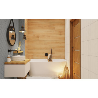 Obklad Ribesalbes Ocean white 7,5x30 cm mat OCEAN2841