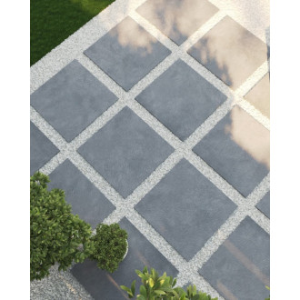 Dlažba Rako Betonico Outdoor čierna 60x60 cm mat DAR66792.1